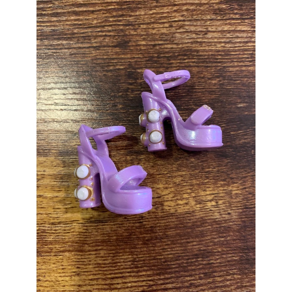 Rainbow High Violet Willow Series 1 Doll Shoes Purple Gold Platform Heels